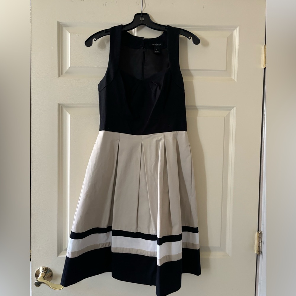 White House Black Market color block dress